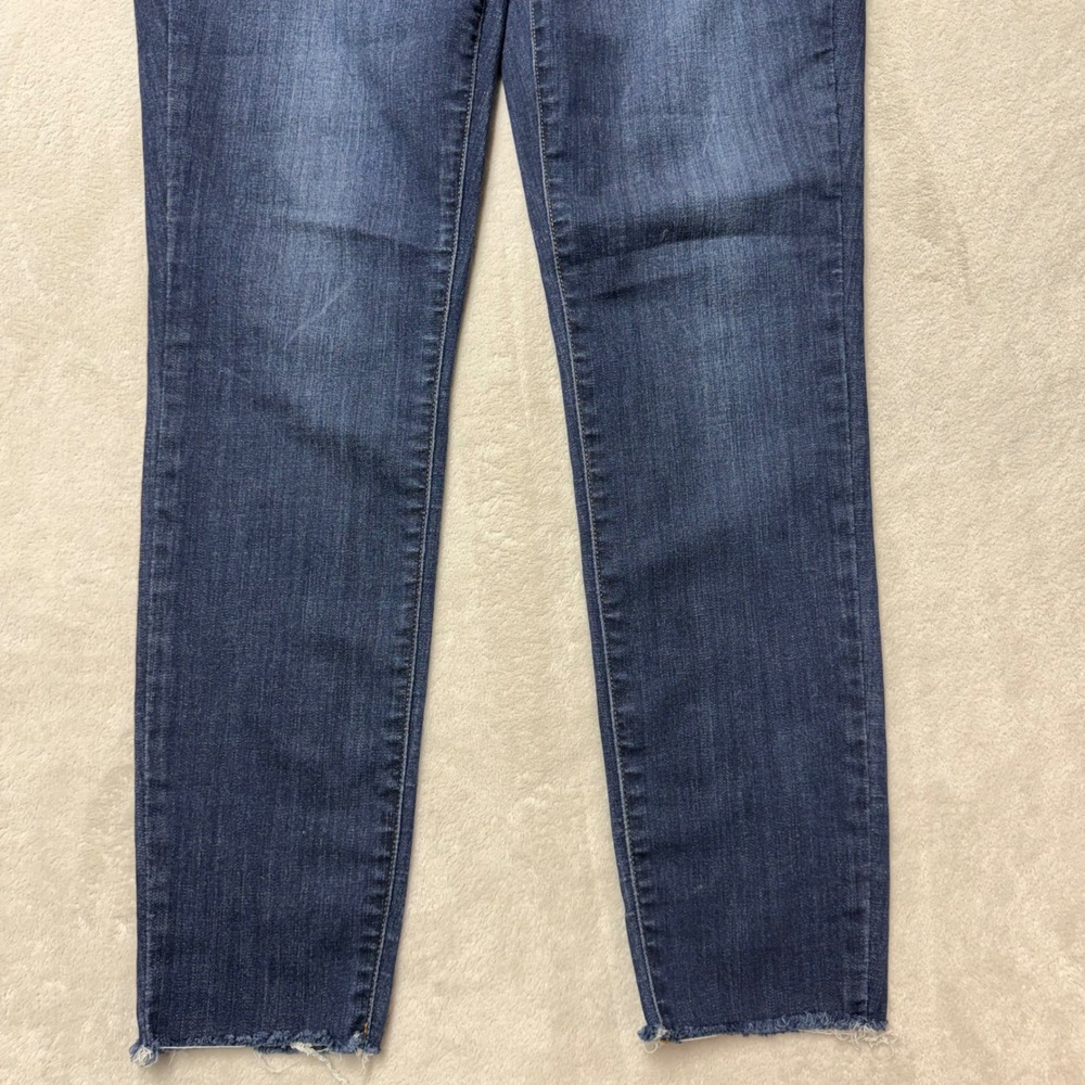 Judy Blue Indigo Skinny Jeans with Frayed Ankles - Picture 7 of 11